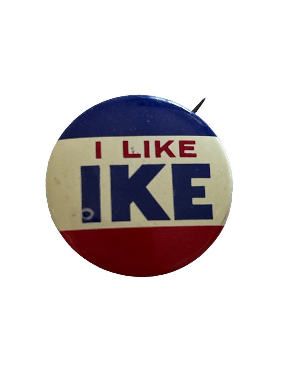 I Like Ike Pin Red White Blue Reproduction Political Button